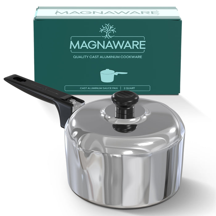 Magnaware 2 Quart Cast Aluminum Saucepan with Lid