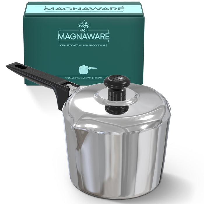 Magnaware 3 Quart Cast Aluminum Saucepan with Lid
