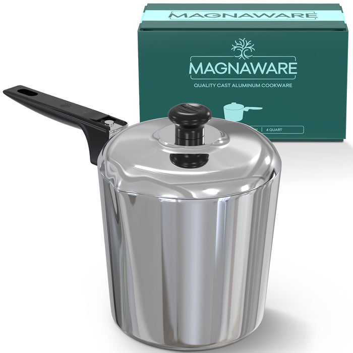 Magnaware 4 Quart Cast Aluminum Saucepan with Lid