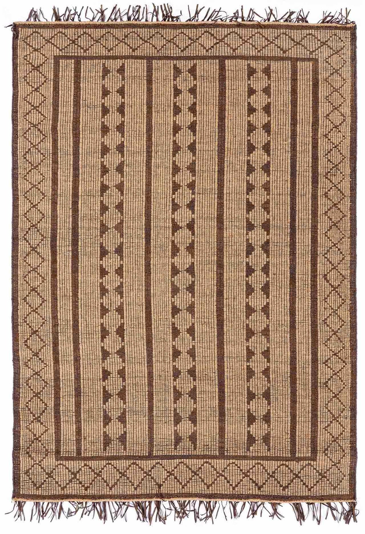 Maia Jute & Leather Area Rug - Clearance