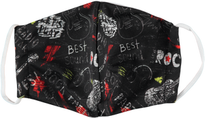 6-Pack: Men's Reusable Machine Washable Masks Mystery (3 Solid + 3 Prints)