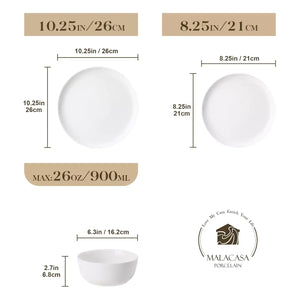 Mina 18 Piece Dinnerware Set