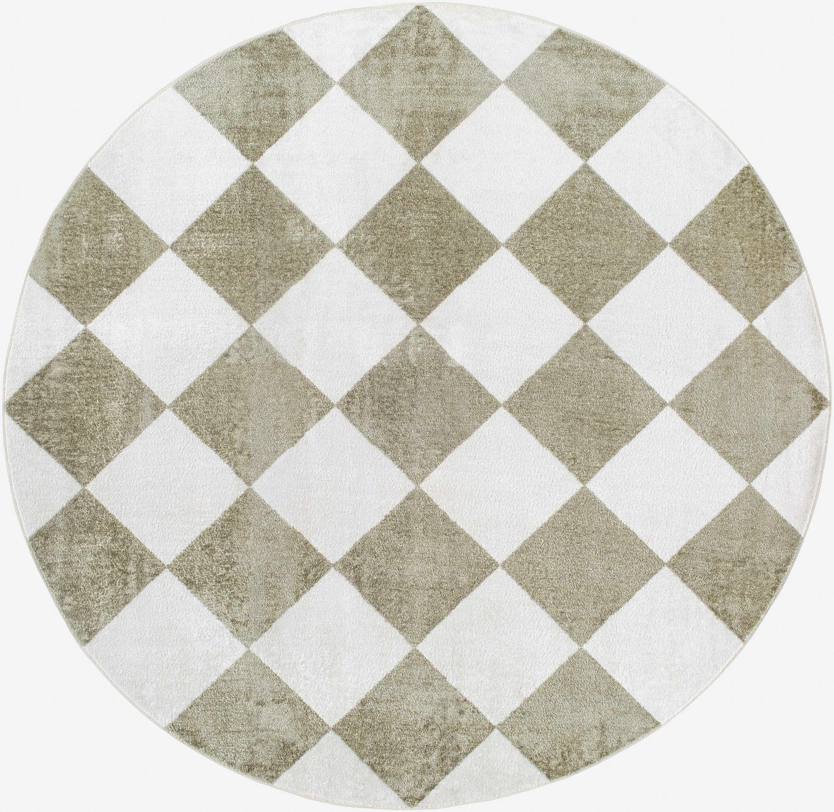 Ulric Green Diamond Washable Area Rug