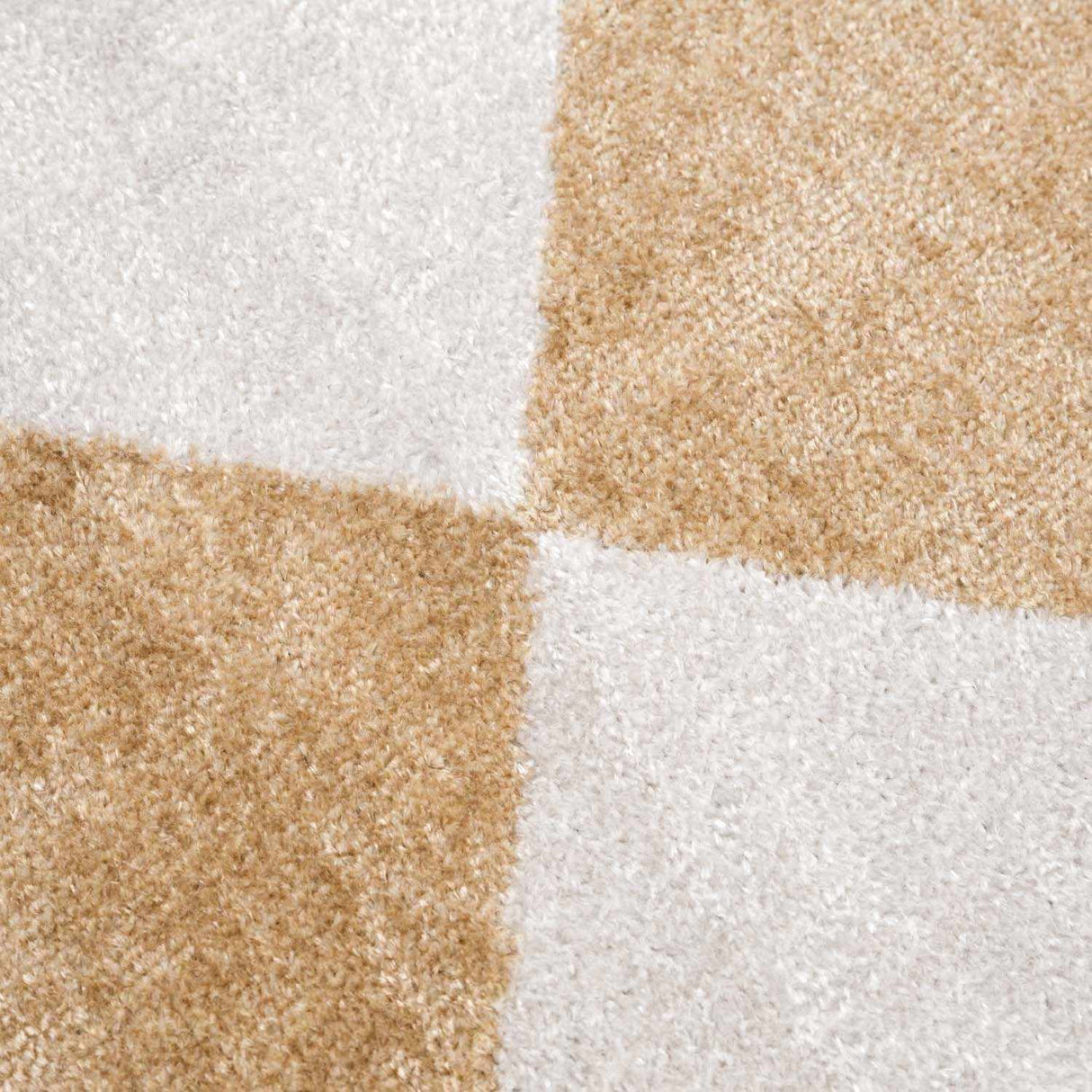 Ulric Light Brown Diamond Washable Area Rug