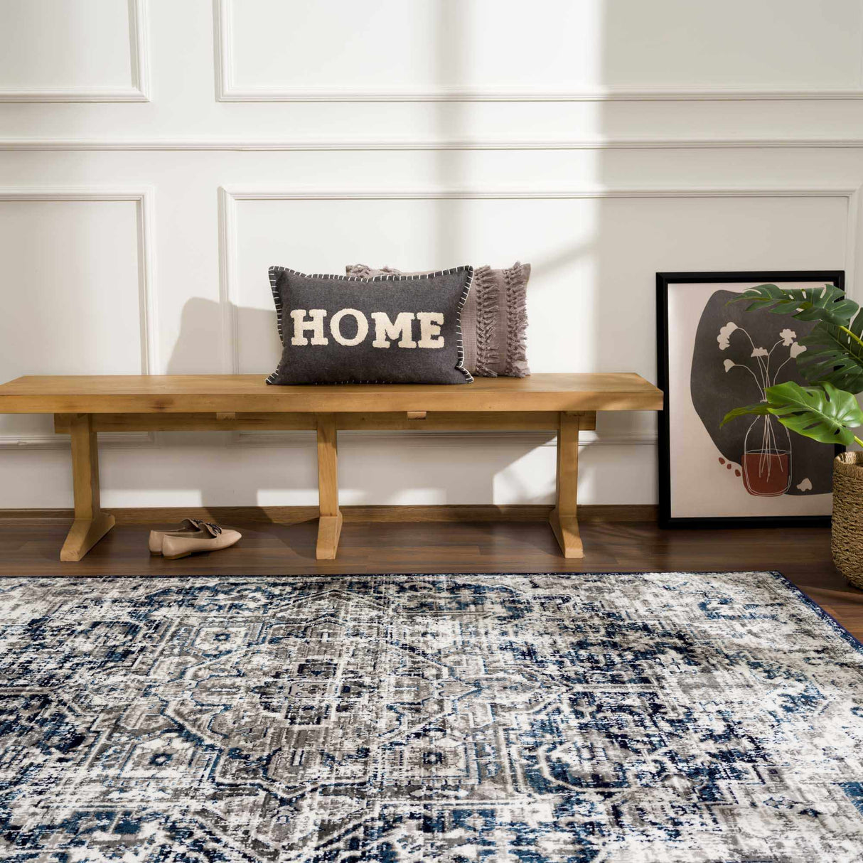 Buenaventura Navy Area Rug - Clearance