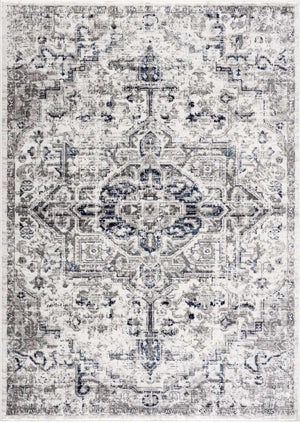 Buenaventura Cream & Navy Area Rug - Clearance