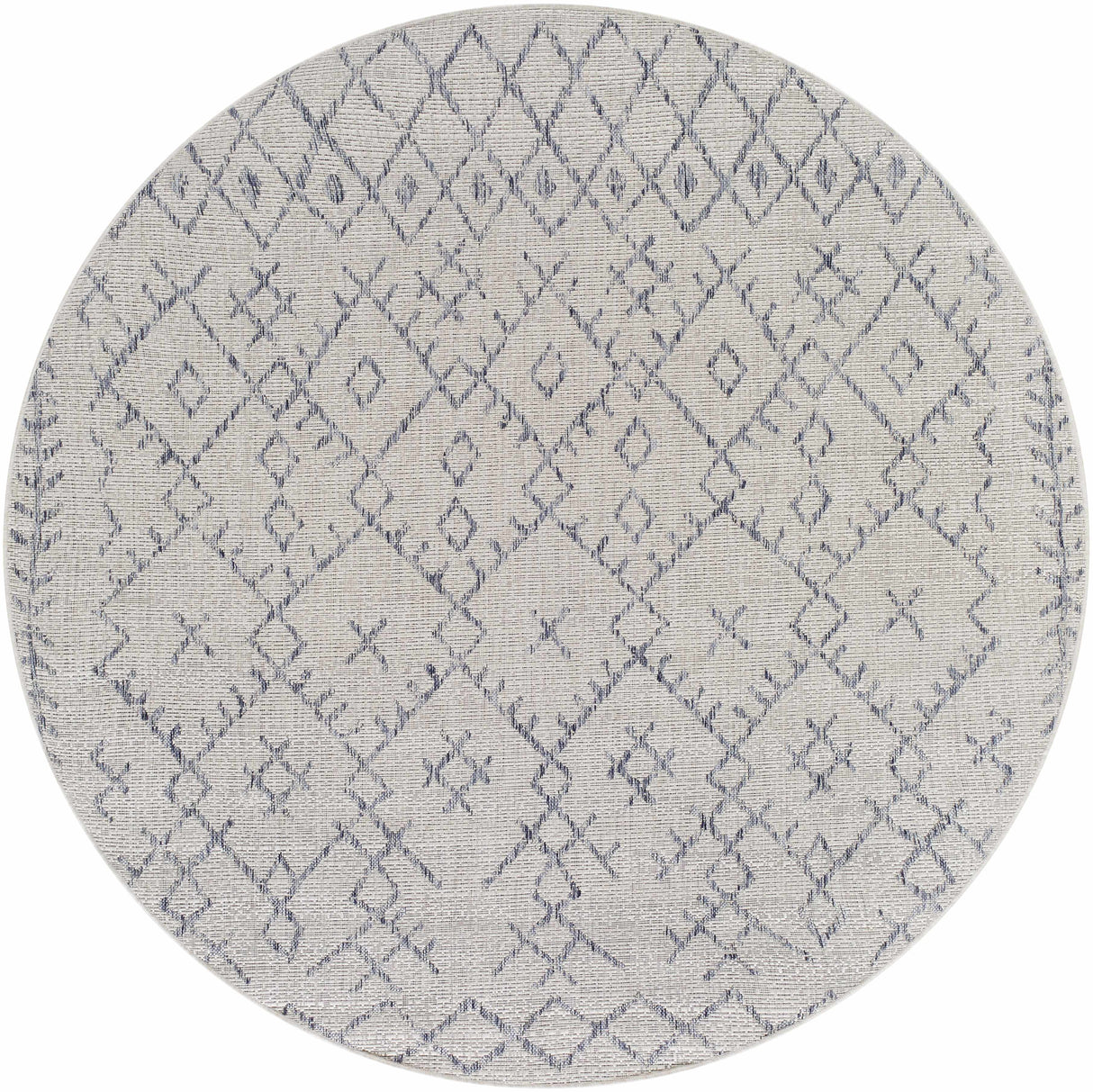Maunawili Blue Detailed Gray Rug - Clearance