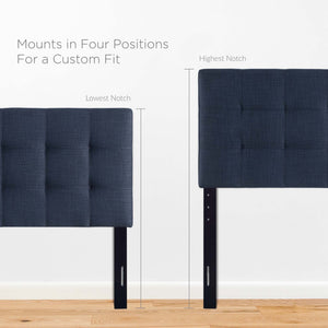 Lily Upholstered Fabric Queen Headboard by Modway
