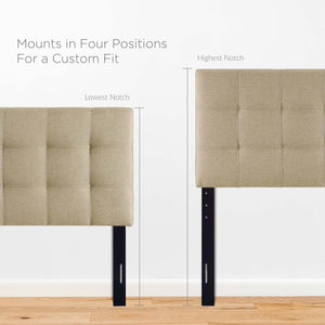 Lily Upholstered Fabric King Headboard by Modway
