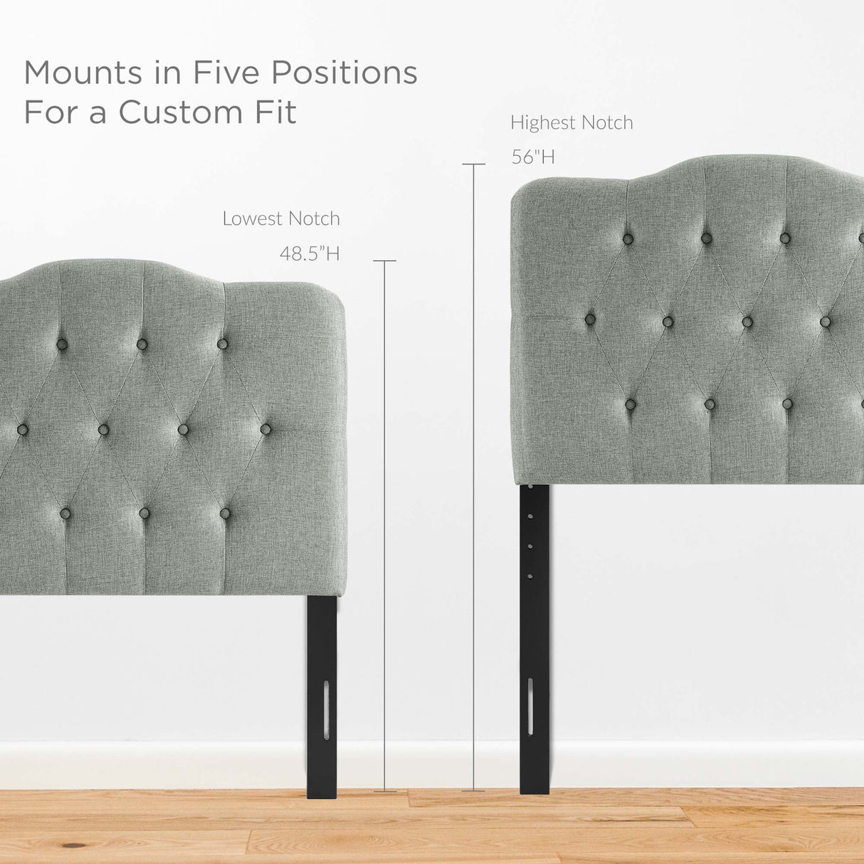 Annabel Upholstered Fabric Twin Headboard by Modway