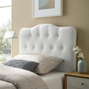 Annabel Upholstered Vinyl Twin Headboard by Modway