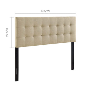 Emily Upholstered Fabric Queen Headboard by Modway