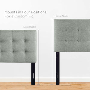 Emily Upholstered Fabric Queen Headboard by Modway