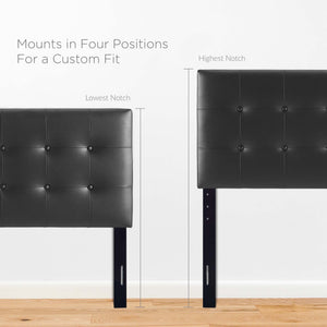 Emily Upholstered Vinyl Full Headboard by Modway