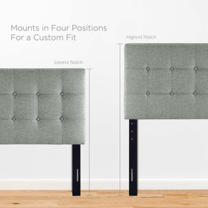Emily Upholstered Fabric Twin Headboard by Modway