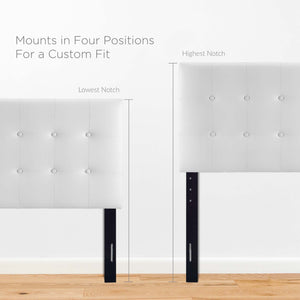 Emily Upholstered Vinyl Twin Headboard by Modway