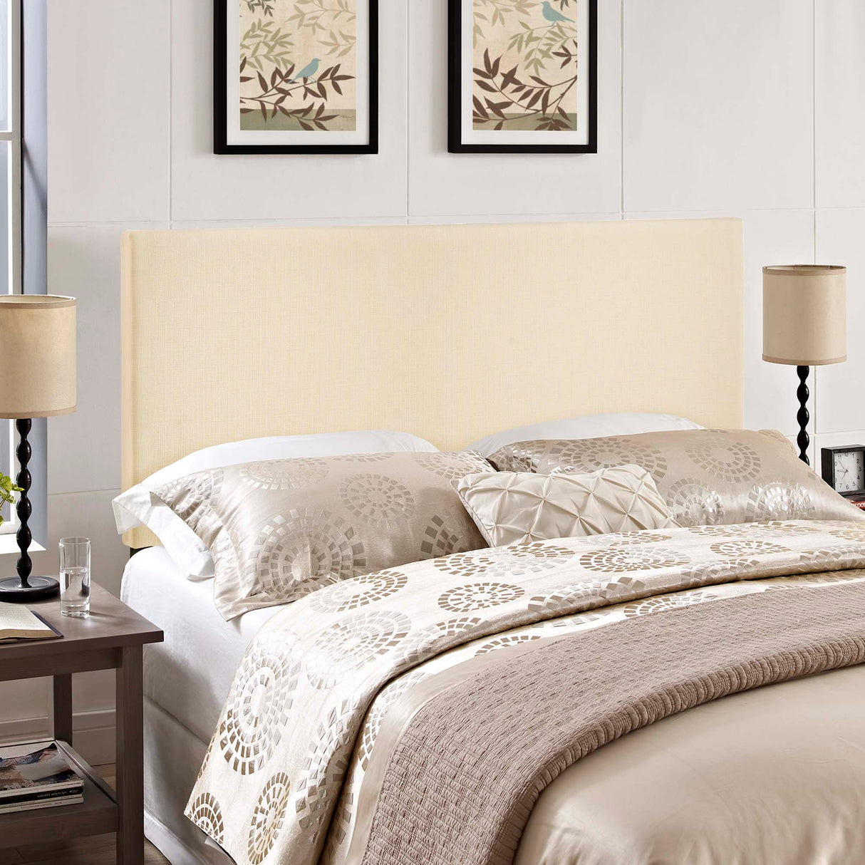 Region Upholstered Fabric King Headboard by Modway