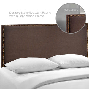 Region Nailhead Upholstered Queen Headboard by Modway