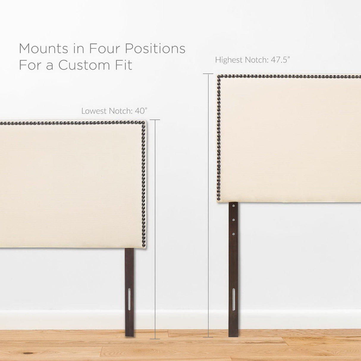 Region Nailhead Upholstered Queen Headboard by Modway