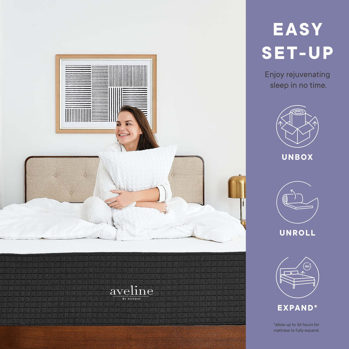Aveline 10" Full Mattress by Modway