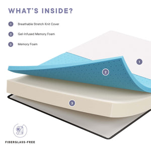 Aveline 8" King Gel-Infused Memory Foam Mattress by Modway