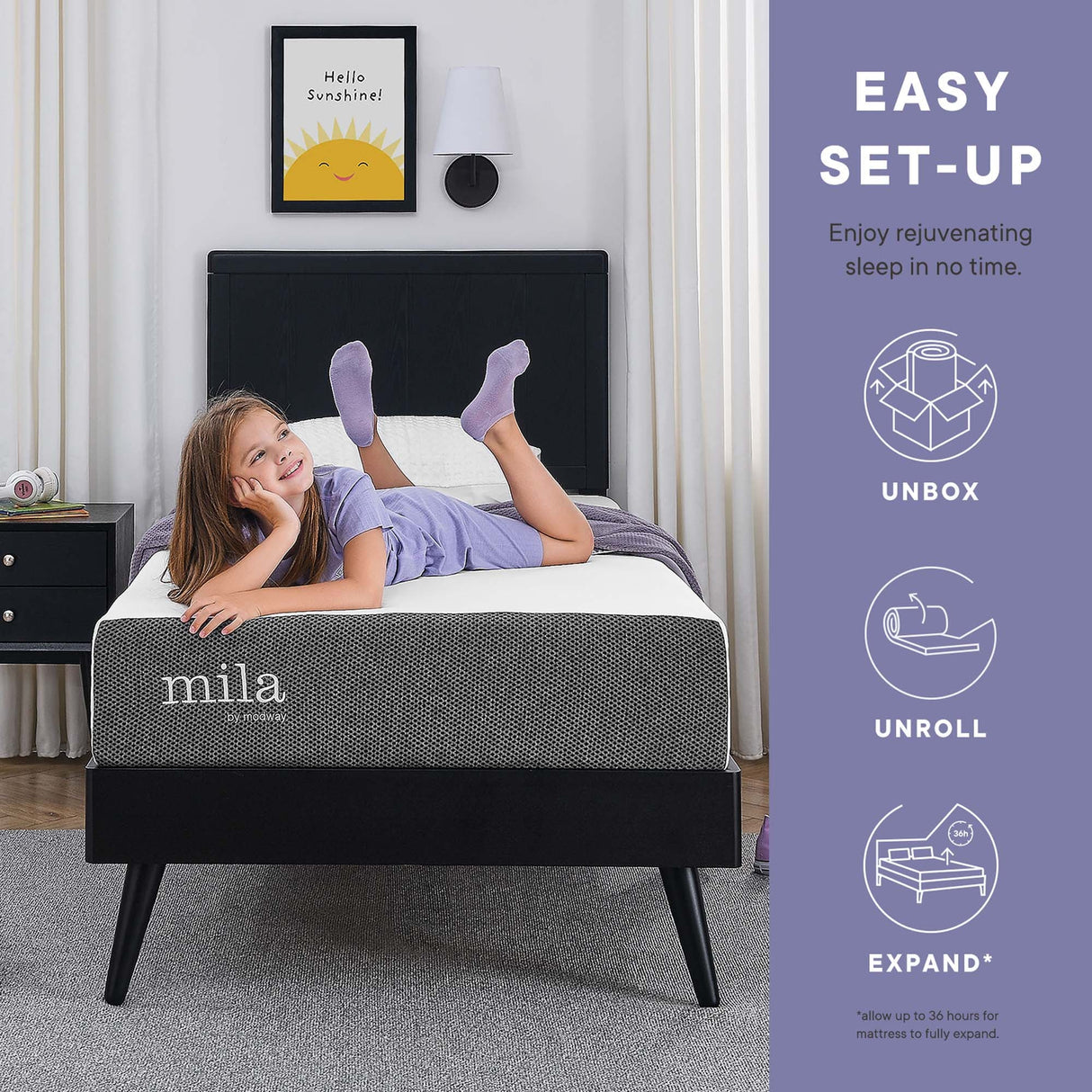 Mila 6" Twin XL Mattress by Modway