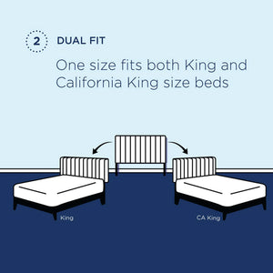 Paisley Tufted Upholstered Linen King and California King Headboard