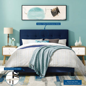 Amira Performance Velvet Full Bed by Modway