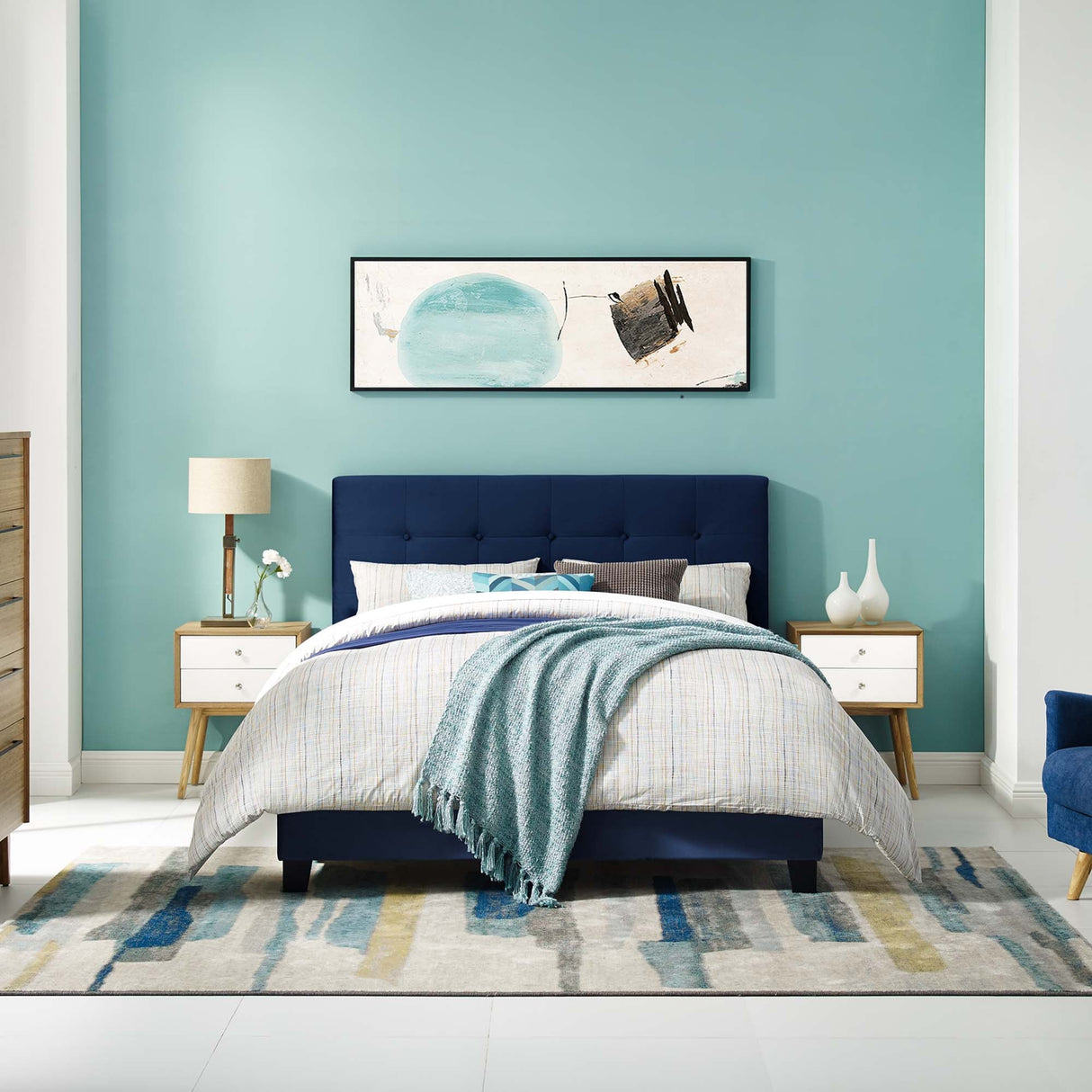 Amira Performance Velvet Full Bed by Modway