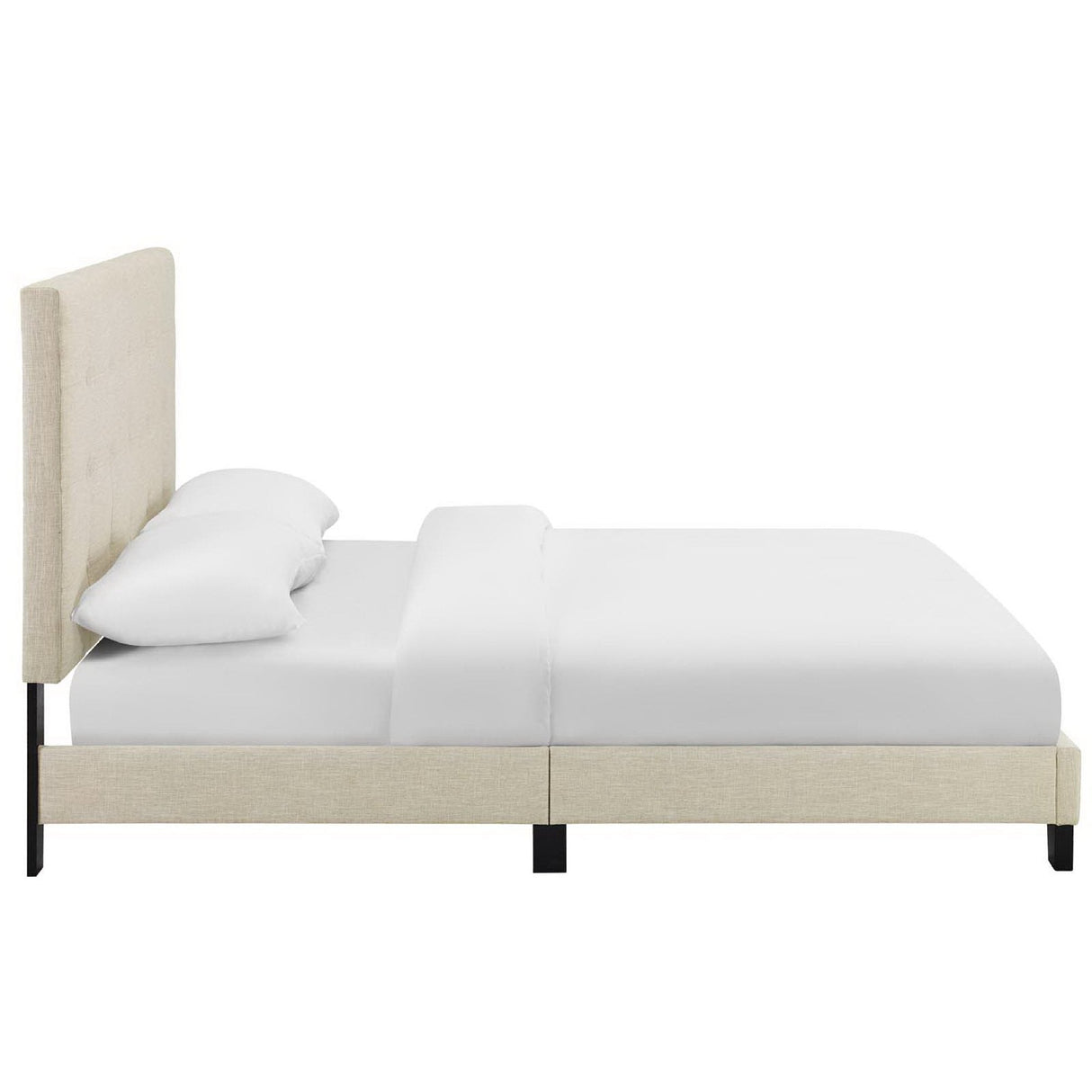 Melanie Tufted Button Upholstered Fabric Full Platform Bed by Modway