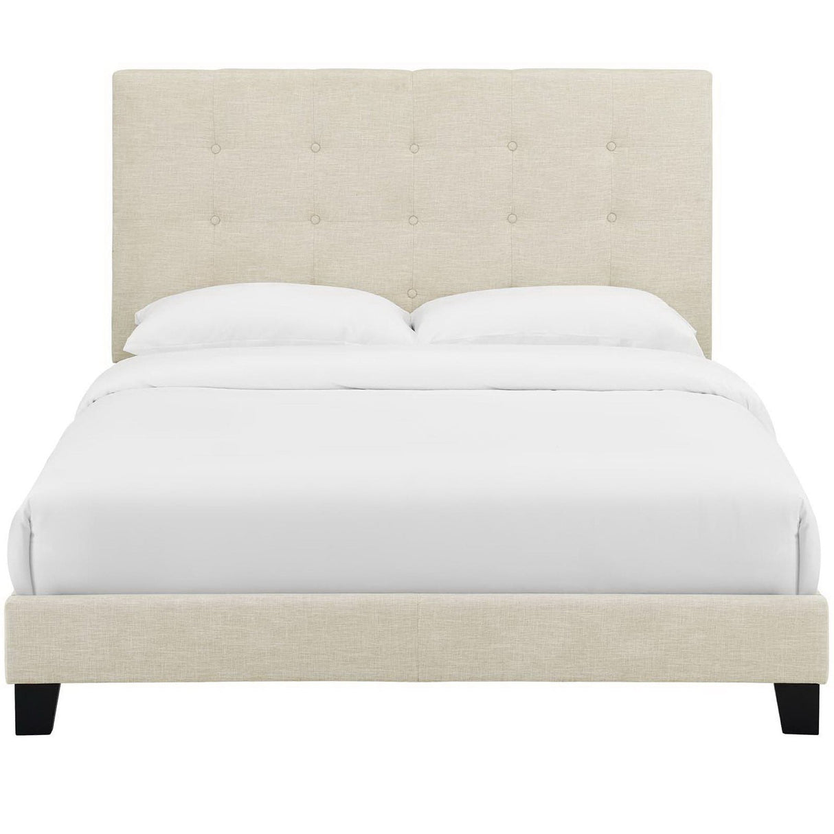 Melanie Tufted Button Upholstered Fabric Full Platform Bed by Modway