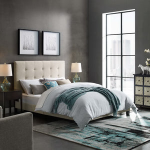 Melanie Tufted Button Upholstered Fabric Full Platform Bed by Modway