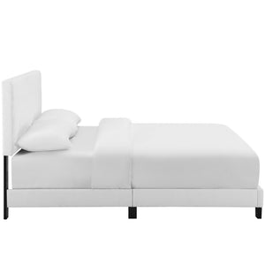 Melanie Tufted Button Upholstered Fabric Full Platform Bed by Modway