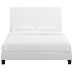 Melanie Tufted Button Upholstered Fabric Full Platform Bed by Modway