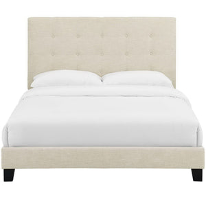 Melanie Tufted Button Upholstered Fabric Queen Platform Bed by Modway
