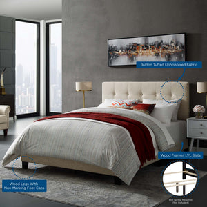 Amira Upholstered Fabric King Bed by Modway