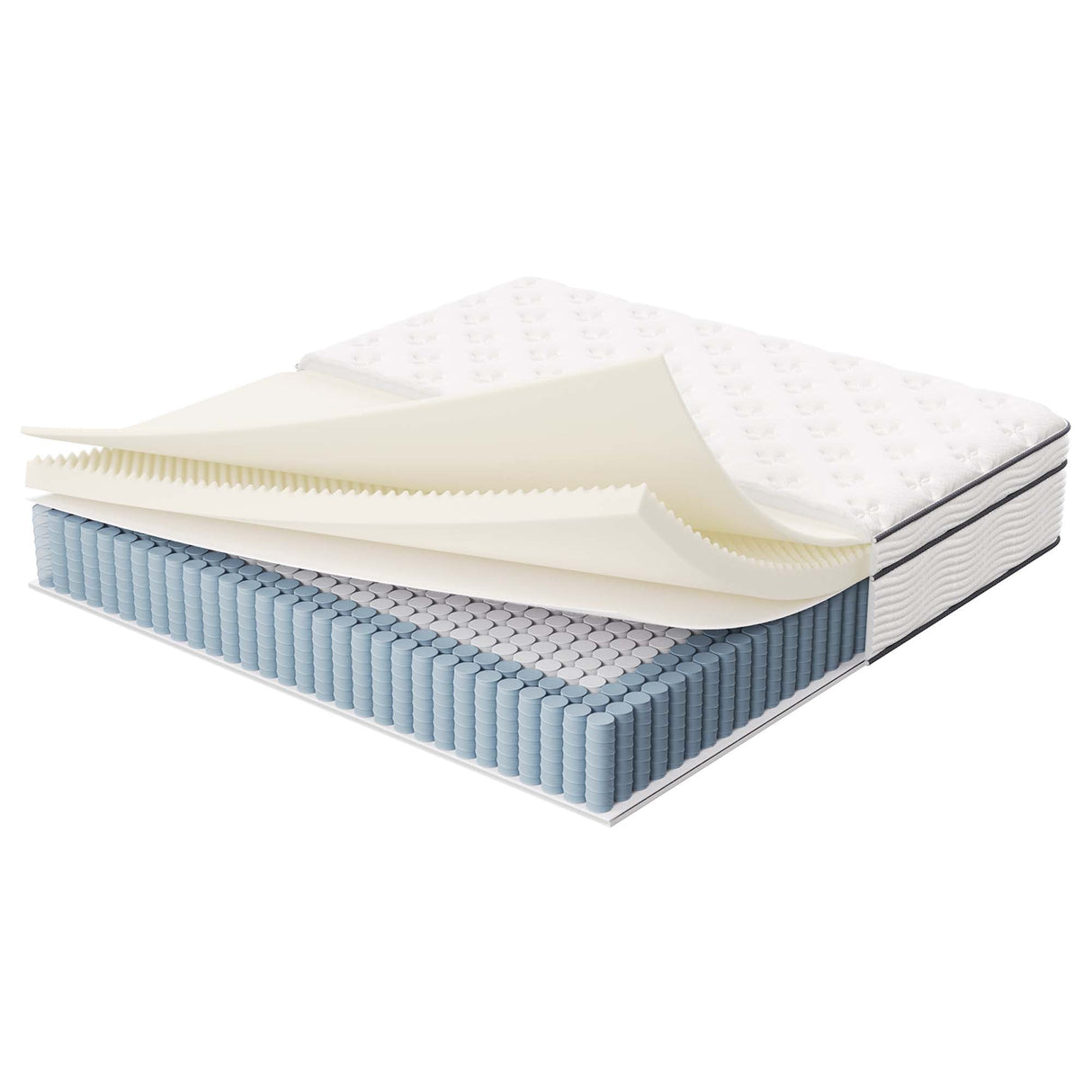 Jenna 14" Innerspring and Foam King Mattress by Modway