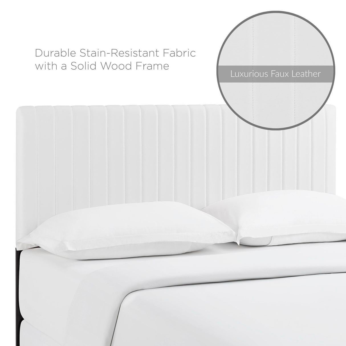 Keira Faux Leather King/California King Headboard by Modway