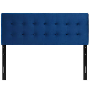 Emily Biscuit Tufted Performance Velvet Queen Headboard