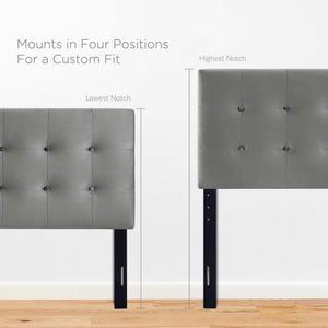 Emily Biscuit Tufted Performance Velvet King Headboard by Modway