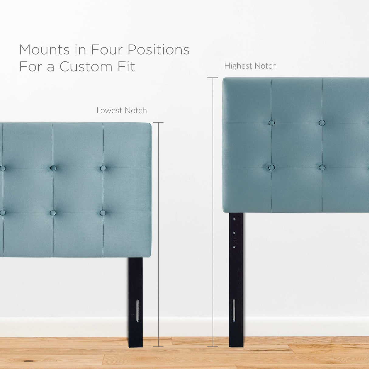 Emily Biscuit Tufted Performance Velvet King Headboard by Modway