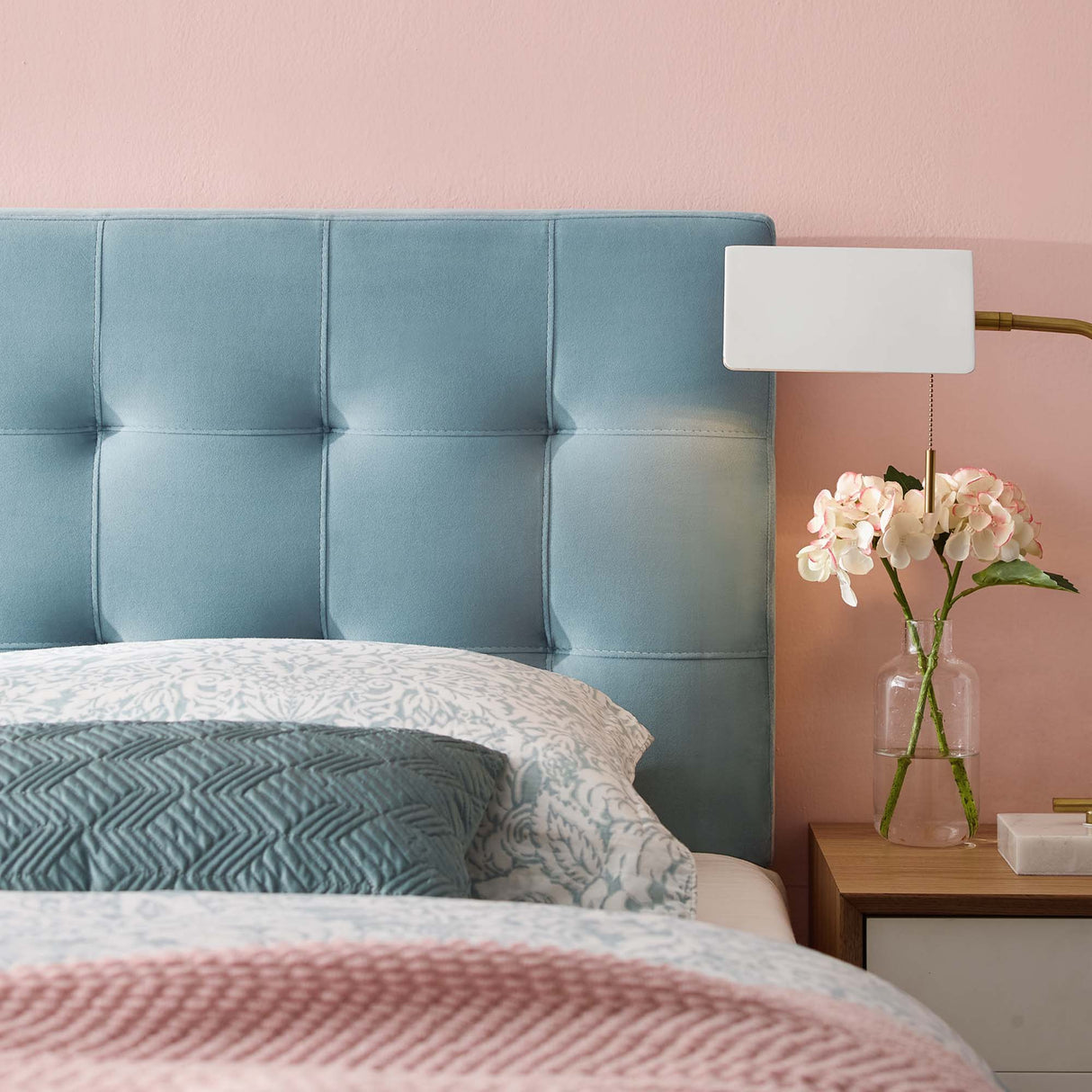 Lily Biscuit Tufted Performance Velvet Full Headboard by Modway