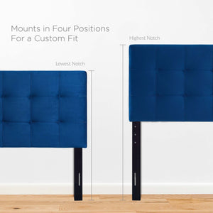 Lily Biscuit Tufted Performance Velvet Queen Headboard by Modway
