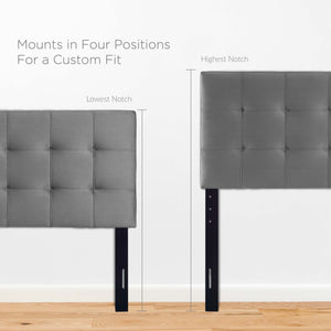 Lily Biscuit Tufted Performance Velvet King Headboard by Modway