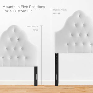 Sovereign Diamond Tufted Performance Velvet Twin Headboard by Modway