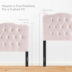 Annabel Diamond Tufted Performance Velvet Twin Headboard by Modway
