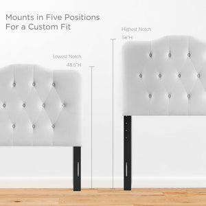 Annabel Diamond Tufted Performance Velvet Twin Headboard by Modway