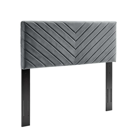 Alyson Angular Channel Tufted Performance Velvet Full/Queen Headboard by Modway