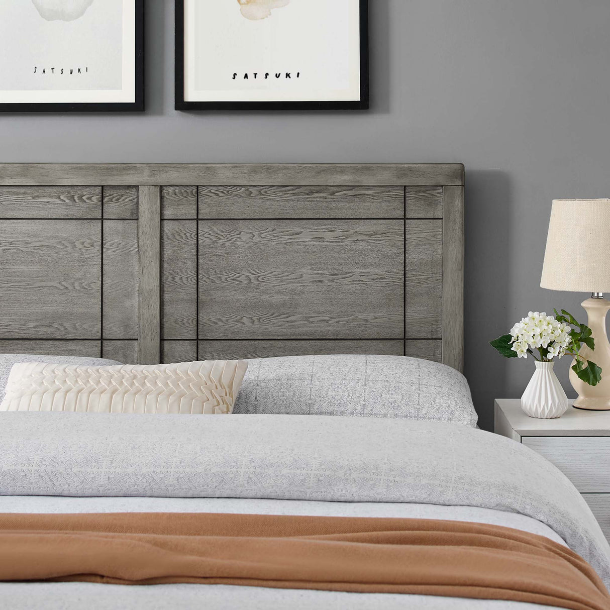 Archie Wood King Headboard by Modway