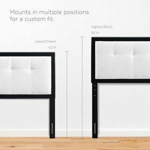 Draper Tufted Fabric and Wood Twin Headboard by Modway